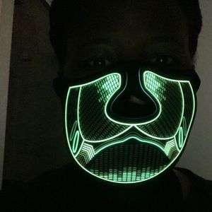 Sound activated face mask.Brand NEW! (No tag)